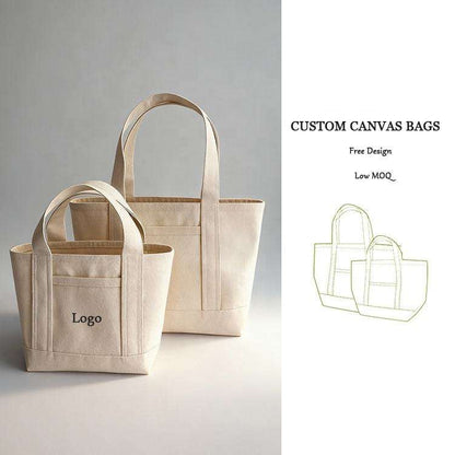 Cotton Canvas Tote Shopping Bag, Multi-function Tote Bag --- as low as $2.3